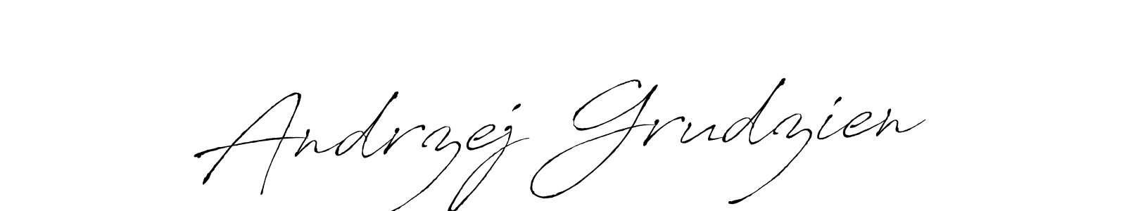 Create a beautiful signature design for name Andrzej Grudzien. With this signature (Antro_Vectra) fonts, you can make a handwritten signature for free. Andrzej Grudzien signature style 6 images and pictures png