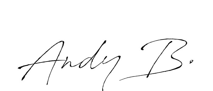 Design your own signature with our free online signature maker. With this signature software, you can create a handwritten (Antro_Vectra) signature for name Andy B.. Andy B. signature style 6 images and pictures png