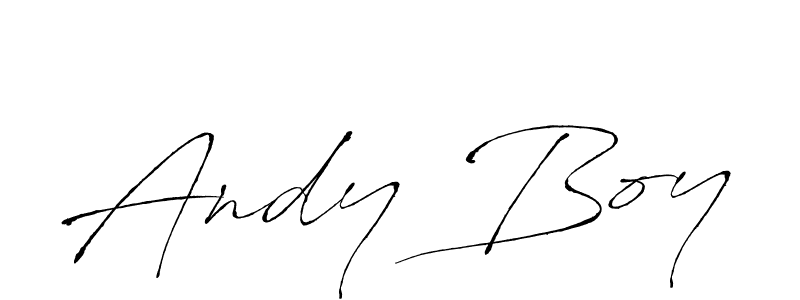 Design your own signature with our free online signature maker. With this signature software, you can create a handwritten (Antro_Vectra) signature for name Andy Boy. Andy Boy signature style 6 images and pictures png