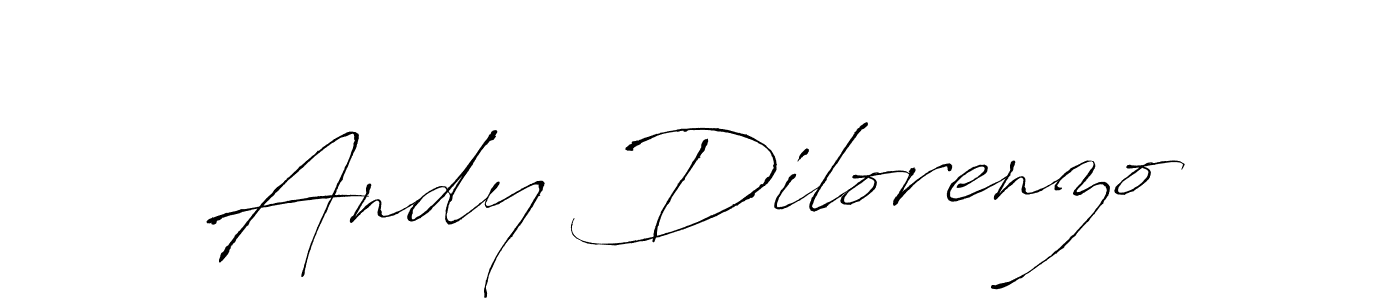 How to make Andy Dilorenzo name signature. Use Antro_Vectra style for creating short signs online. This is the latest handwritten sign. Andy Dilorenzo signature style 6 images and pictures png