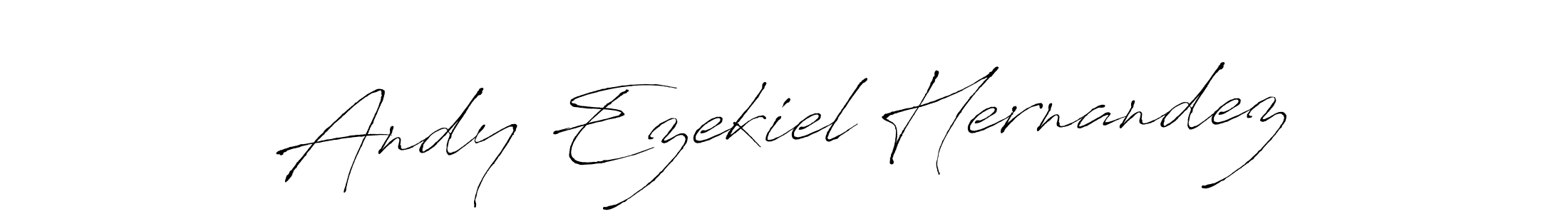 How to make Andy Ezekiel Hernandez name signature. Use Antro_Vectra style for creating short signs online. This is the latest handwritten sign. Andy Ezekiel Hernandez signature style 6 images and pictures png