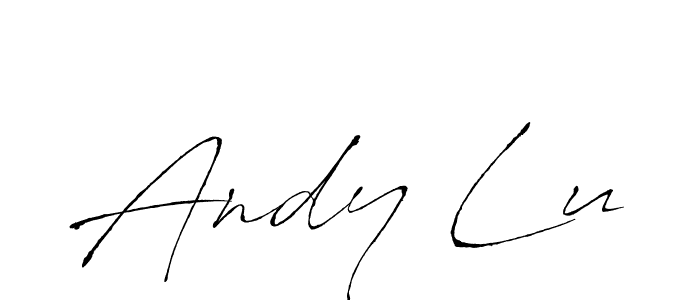 You should practise on your own different ways (Antro_Vectra) to write your name (Andy Lu) in signature. don't let someone else do it for you. Andy Lu signature style 6 images and pictures png