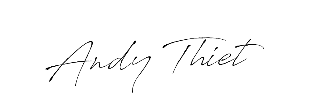 How to make Andy Thiet name signature. Use Antro_Vectra style for creating short signs online. This is the latest handwritten sign. Andy Thiet signature style 6 images and pictures png