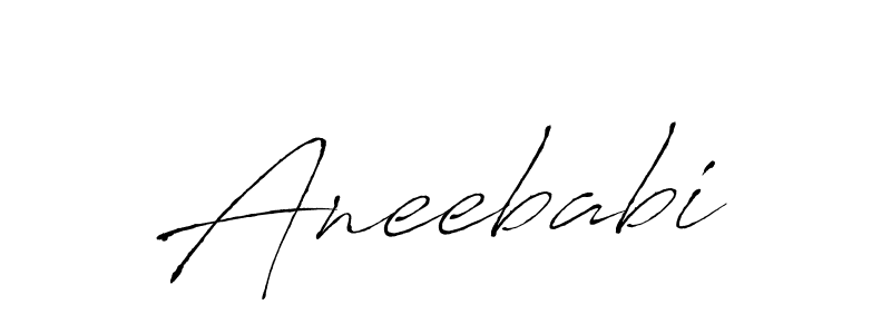 Also we have Aneebabi name is the best signature style. Create professional handwritten signature collection using Antro_Vectra autograph style. Aneebabi signature style 6 images and pictures png