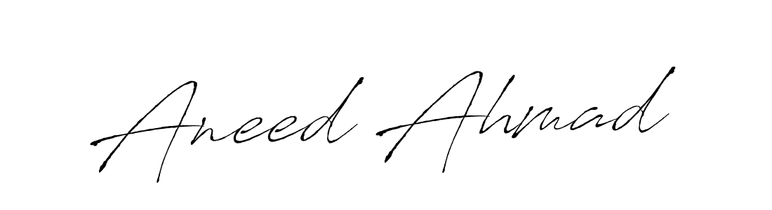 Make a beautiful signature design for name Aneed Ahmad. With this signature (Antro_Vectra) style, you can create a handwritten signature for free. Aneed Ahmad signature style 6 images and pictures png