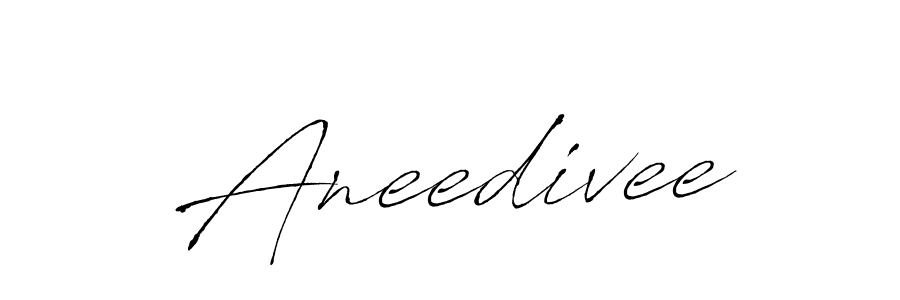 How to make Aneedivee name signature. Use Antro_Vectra style for creating short signs online. This is the latest handwritten sign. Aneedivee signature style 6 images and pictures png