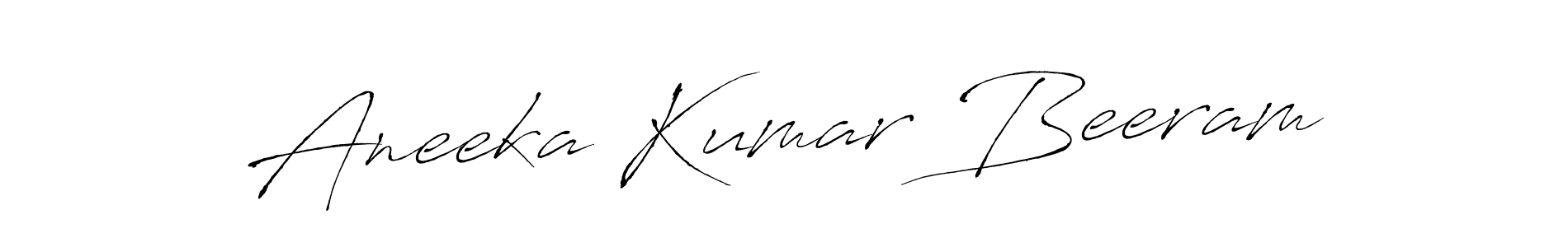 if you are searching for the best signature style for your name Aneeka Kumar Beeram. so please give up your signature search. here we have designed multiple signature styles  using Antro_Vectra. Aneeka Kumar Beeram signature style 6 images and pictures png