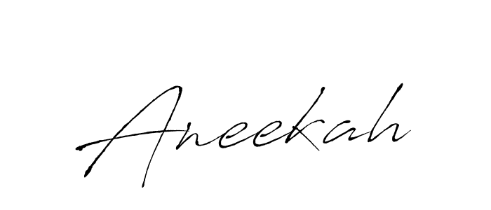 Make a beautiful signature design for name Aneekah. Use this online signature maker to create a handwritten signature for free. Aneekah signature style 6 images and pictures png
