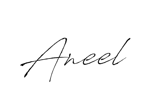 Design your own signature with our free online signature maker. With this signature software, you can create a handwritten (Antro_Vectra) signature for name Aneel. Aneel signature style 6 images and pictures png