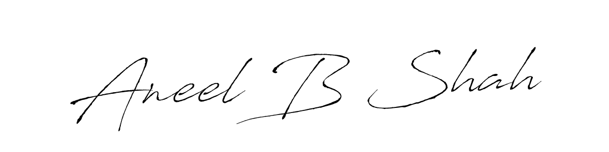 Create a beautiful signature design for name Aneel B Shah. With this signature (Antro_Vectra) fonts, you can make a handwritten signature for free. Aneel B Shah signature style 6 images and pictures png
