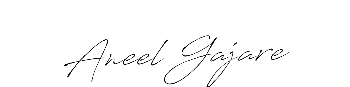 Make a beautiful signature design for name Aneel Gajare. With this signature (Antro_Vectra) style, you can create a handwritten signature for free. Aneel Gajare signature style 6 images and pictures png