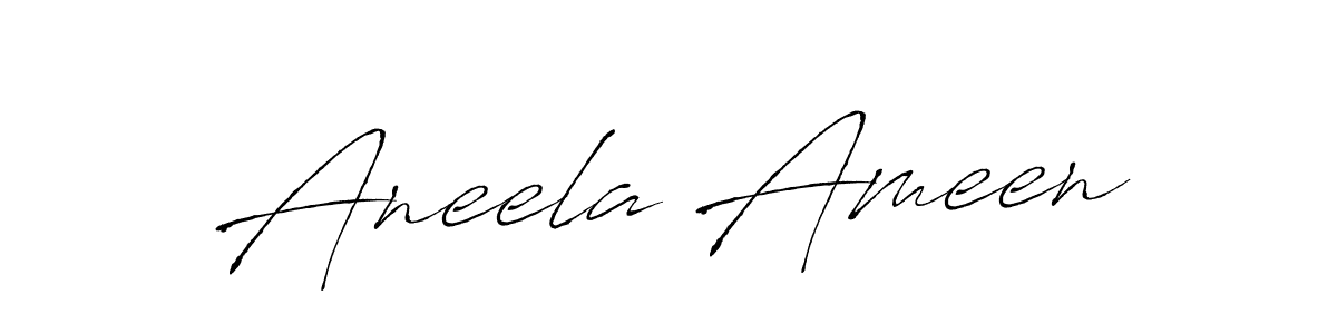 The best way (Antro_Vectra) to make a short signature is to pick only two or three words in your name. The name Aneela Ameen include a total of six letters. For converting this name. Aneela Ameen signature style 6 images and pictures png