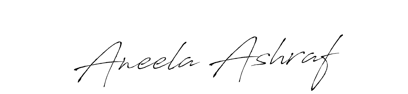 How to make Aneela Ashraf signature? Antro_Vectra is a professional autograph style. Create handwritten signature for Aneela Ashraf name. Aneela Ashraf signature style 6 images and pictures png