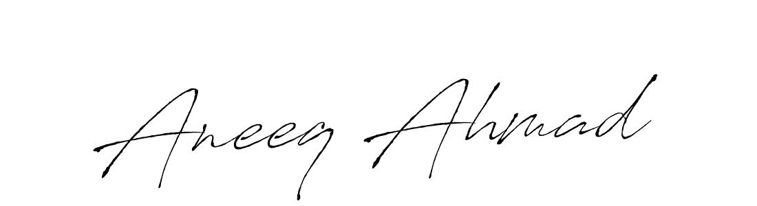 Also You can easily find your signature by using the search form. We will create Aneeq Ahmad name handwritten signature images for you free of cost using Antro_Vectra sign style. Aneeq Ahmad signature style 6 images and pictures png