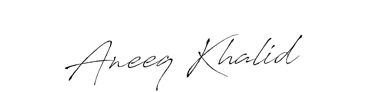 You can use this online signature creator to create a handwritten signature for the name Aneeq Khalid. This is the best online autograph maker. Aneeq Khalid signature style 6 images and pictures png