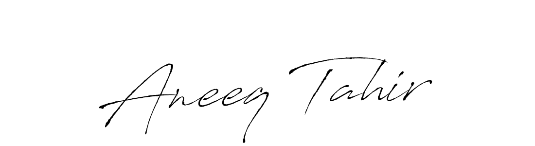 Similarly Antro_Vectra is the best handwritten signature design. Signature creator online .You can use it as an online autograph creator for name Aneeq Tahir. Aneeq Tahir signature style 6 images and pictures png