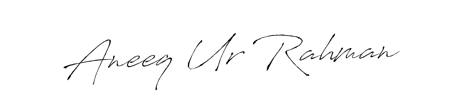 This is the best signature style for the Aneeq Ur Rahman name. Also you like these signature font (Antro_Vectra). Mix name signature. Aneeq Ur Rahman signature style 6 images and pictures png