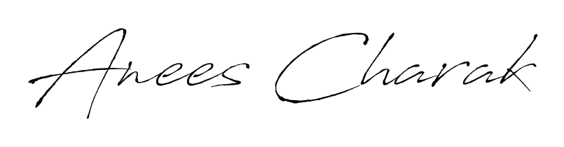 You should practise on your own different ways (Antro_Vectra) to write your name (Anees Charak) in signature. Don't let someone else do it for you. Anees Charak signature style 6 images and pictures png