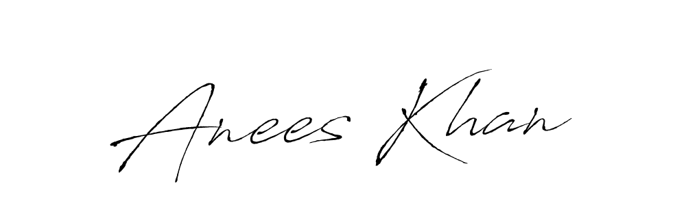 Design your own signature with our free online signature maker. With this signature software, you can create a handwritten (Antro_Vectra) signature for name Anees Khan. Anees Khan signature style 6 images and pictures png