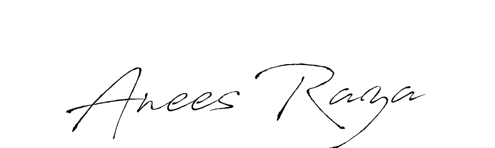 Make a beautiful signature design for name Anees Raza. With this signature (Antro_Vectra) style, you can create a handwritten signature for free. Anees Raza signature style 6 images and pictures png