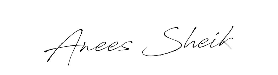 The best way (Antro_Vectra) to make a short signature is to pick only two or three words in your name. The name Anees Sheik include a total of six letters. For converting this name. Anees Sheik signature style 6 images and pictures png