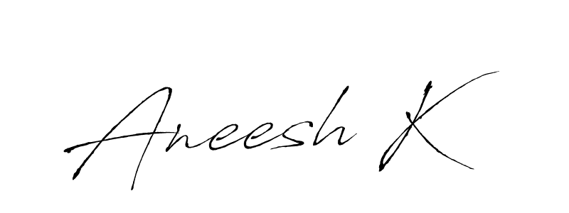 How to Draw Aneesh K signature style? Antro_Vectra is a latest design signature styles for name Aneesh K. Aneesh K signature style 6 images and pictures png