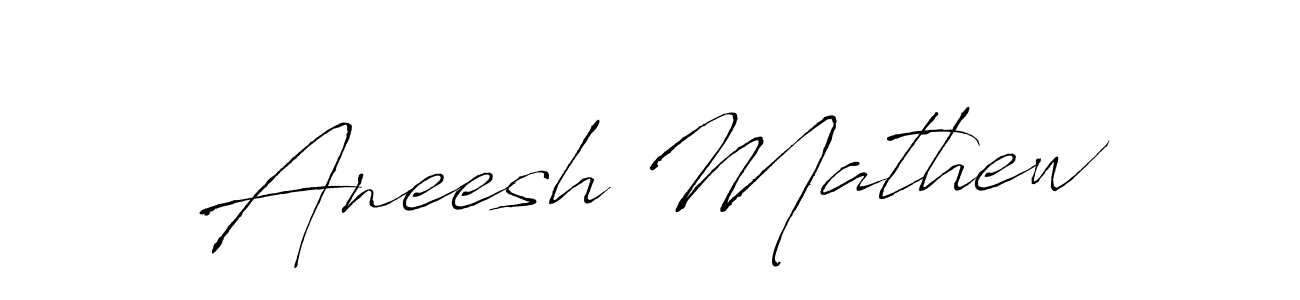 Antro_Vectra is a professional signature style that is perfect for those who want to add a touch of class to their signature. It is also a great choice for those who want to make their signature more unique. Get Aneesh Mathew name to fancy signature for free. Aneesh Mathew signature style 6 images and pictures png