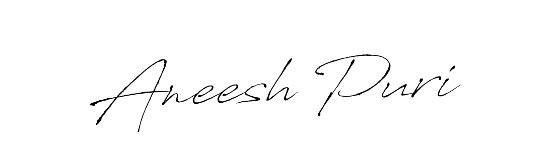 Design your own signature with our free online signature maker. With this signature software, you can create a handwritten (Antro_Vectra) signature for name Aneesh Puri. Aneesh Puri signature style 6 images and pictures png