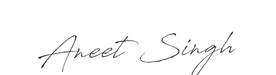 Make a beautiful signature design for name Aneet Singh. With this signature (Antro_Vectra) style, you can create a handwritten signature for free. Aneet Singh signature style 6 images and pictures png