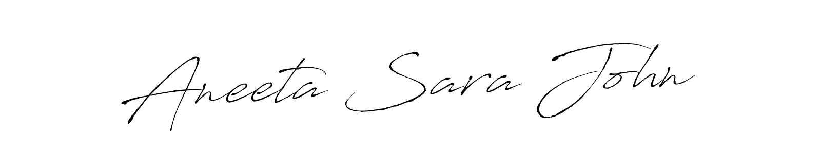 You should practise on your own different ways (Antro_Vectra) to write your name (Aneeta Sara John) in signature. don't let someone else do it for you. Aneeta Sara John signature style 6 images and pictures png