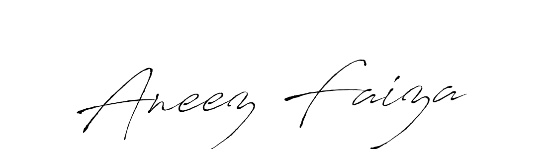 The best way (Antro_Vectra) to make a short signature is to pick only two or three words in your name. The name Aneez Faiza include a total of six letters. For converting this name. Aneez Faiza signature style 6 images and pictures png