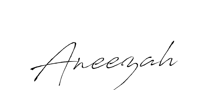 Make a beautiful signature design for name Aneezah. With this signature (Antro_Vectra) style, you can create a handwritten signature for free. Aneezah signature style 6 images and pictures png