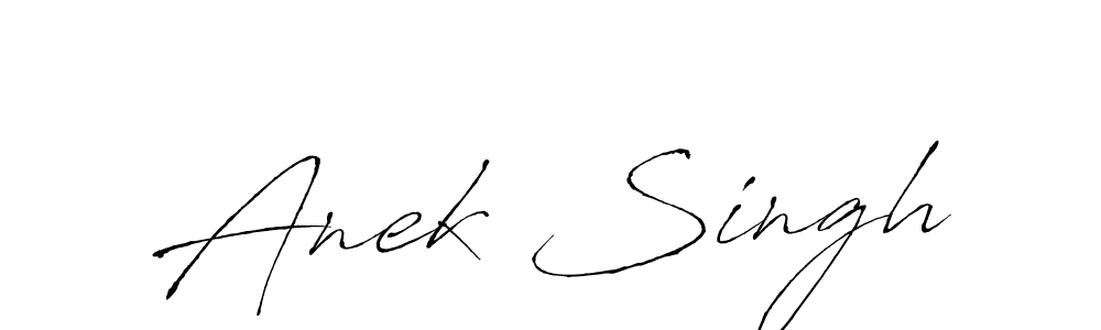 Anek Singh stylish signature style. Best Handwritten Sign (Antro_Vectra) for my name. Handwritten Signature Collection Ideas for my name Anek Singh. Anek Singh signature style 6 images and pictures png