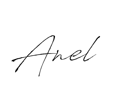 Design your own signature with our free online signature maker. With this signature software, you can create a handwritten (Antro_Vectra) signature for name Anel. Anel signature style 6 images and pictures png