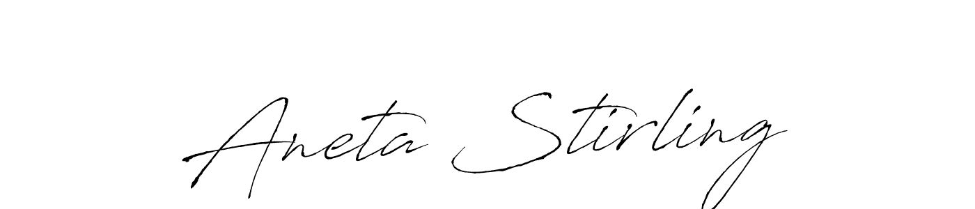 How to make Aneta Stirling signature? Antro_Vectra is a professional autograph style. Create handwritten signature for Aneta Stirling name. Aneta Stirling signature style 6 images and pictures png