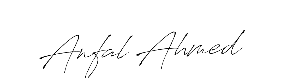 Also we have Anfal Ahmed name is the best signature style. Create professional handwritten signature collection using Antro_Vectra autograph style. Anfal Ahmed signature style 6 images and pictures png