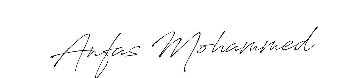 Design your own signature with our free online signature maker. With this signature software, you can create a handwritten (Antro_Vectra) signature for name Anfas Mohammed. Anfas Mohammed signature style 6 images and pictures png