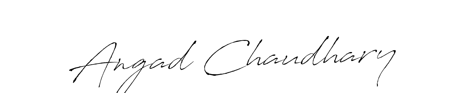 How to make Angad Chaudhary signature? Antro_Vectra is a professional autograph style. Create handwritten signature for Angad Chaudhary name. Angad Chaudhary signature style 6 images and pictures png