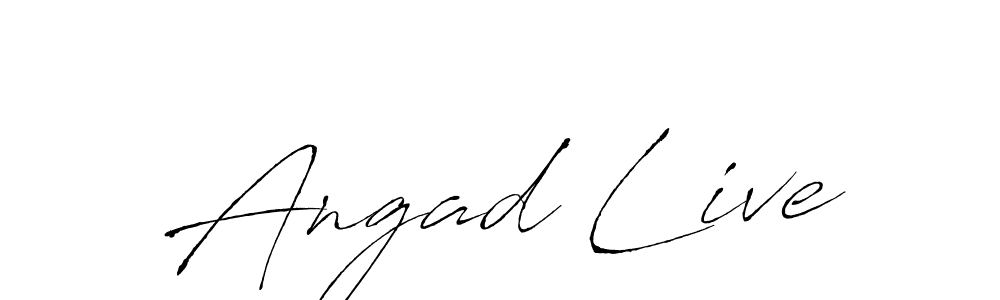 Design your own signature with our free online signature maker. With this signature software, you can create a handwritten (Antro_Vectra) signature for name Angad Live. Angad Live signature style 6 images and pictures png