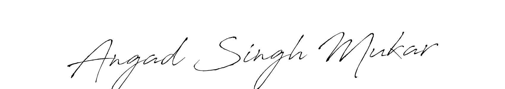 Angad Singh Mukar stylish signature style. Best Handwritten Sign (Antro_Vectra) for my name. Handwritten Signature Collection Ideas for my name Angad Singh Mukar. Angad Singh Mukar signature style 6 images and pictures png