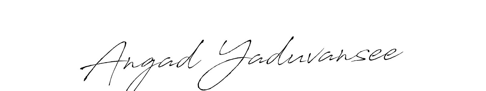 Also we have Angad Yaduvansee name is the best signature style. Create professional handwritten signature collection using Antro_Vectra autograph style. Angad Yaduvansee signature style 6 images and pictures png