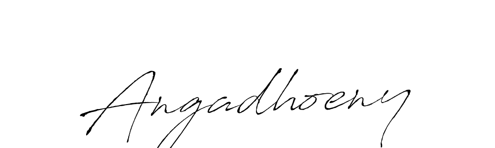 Create a beautiful signature design for name Angadhoeny. With this signature (Antro_Vectra) fonts, you can make a handwritten signature for free. Angadhoeny signature style 6 images and pictures png