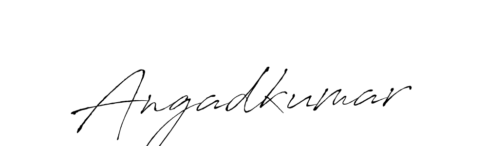 Angadkumar stylish signature style. Best Handwritten Sign (Antro_Vectra) for my name. Handwritten Signature Collection Ideas for my name Angadkumar. Angadkumar signature style 6 images and pictures png