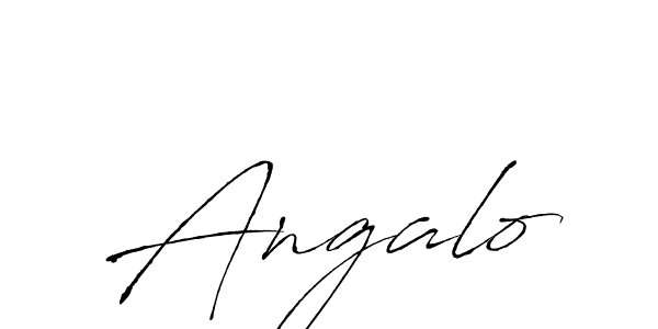Angalo stylish signature style. Best Handwritten Sign (Antro_Vectra) for my name. Handwritten Signature Collection Ideas for my name Angalo. Angalo signature style 6 images and pictures png