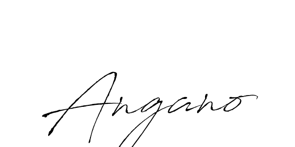 Create a beautiful signature design for name Angano. With this signature (Antro_Vectra) fonts, you can make a handwritten signature for free. Angano signature style 6 images and pictures png