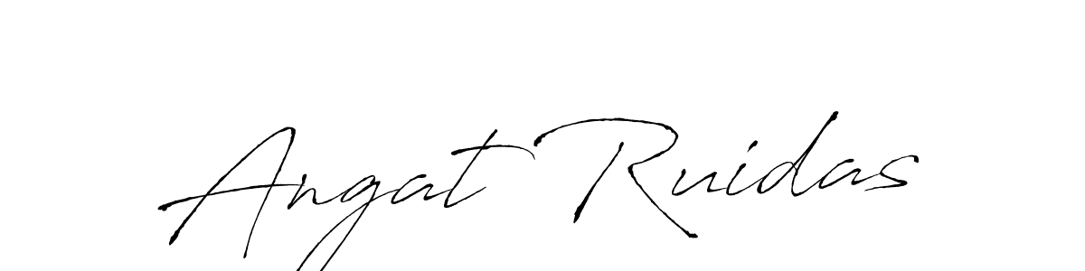 Angat Ruidas stylish signature style. Best Handwritten Sign (Antro_Vectra) for my name. Handwritten Signature Collection Ideas for my name Angat Ruidas. Angat Ruidas signature style 6 images and pictures png