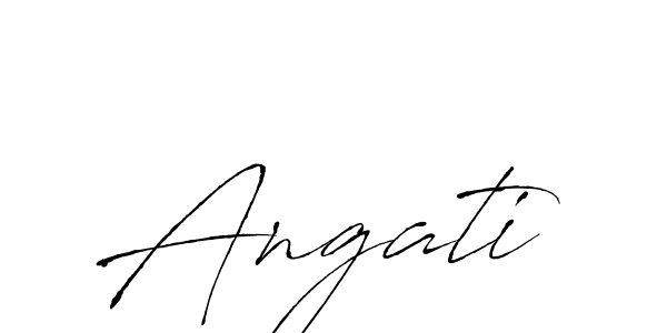 Angati stylish signature style. Best Handwritten Sign (Antro_Vectra) for my name. Handwritten Signature Collection Ideas for my name Angati. Angati signature style 6 images and pictures png