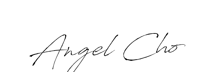 Use a signature maker to create a handwritten signature online. With this signature software, you can design (Antro_Vectra) your own signature for name Angel Cho. Angel Cho signature style 6 images and pictures png