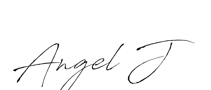 Make a beautiful signature design for name Angel J. With this signature (Antro_Vectra) style, you can create a handwritten signature for free. Angel J signature style 6 images and pictures png