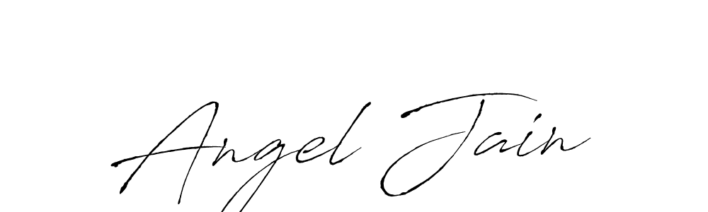 Design your own signature with our free online signature maker. With this signature software, you can create a handwritten (Antro_Vectra) signature for name Angel Jain. Angel Jain signature style 6 images and pictures png